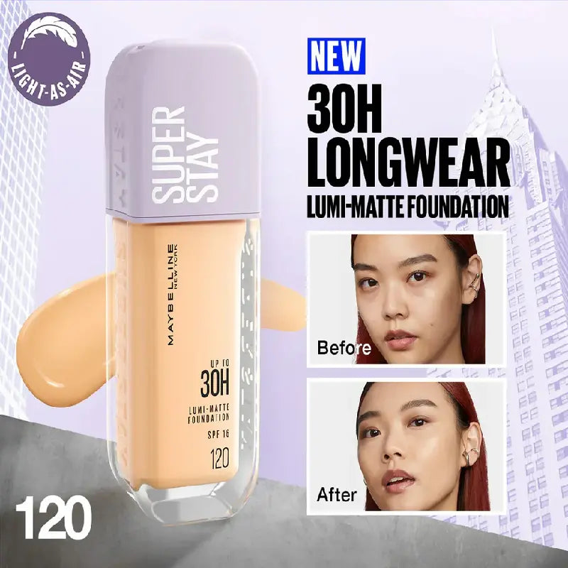 Maybelline Super Stay Upto 30H Lumi Matte Foundation SPF16 128