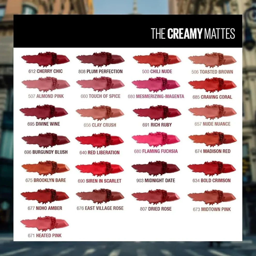 Maybelline Color Sensational The Creamy Mattes Lipstick (3.9gm)