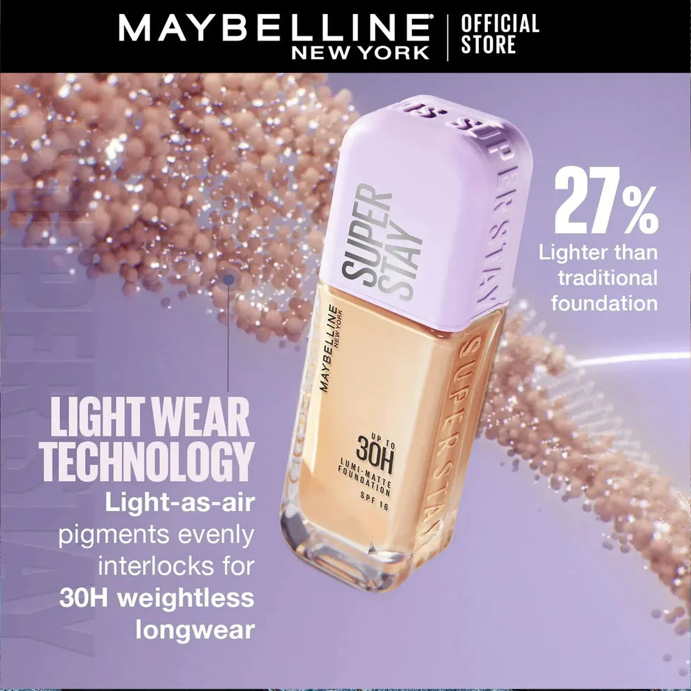 Maybelline Super Stay Upto 30H Lumi Matte Foundation SPF16 128