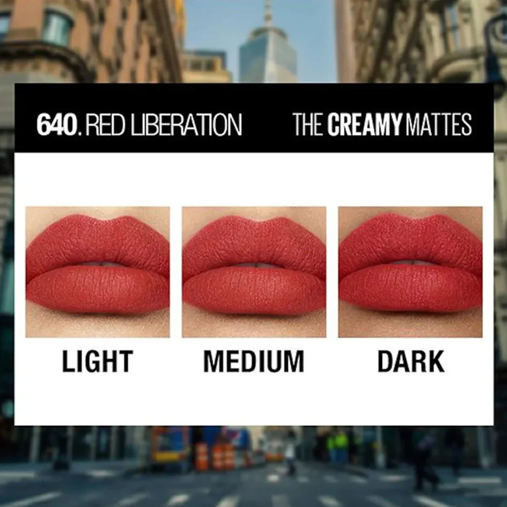 Maybelline Color Sensational Lipstick 640 Red Liberation