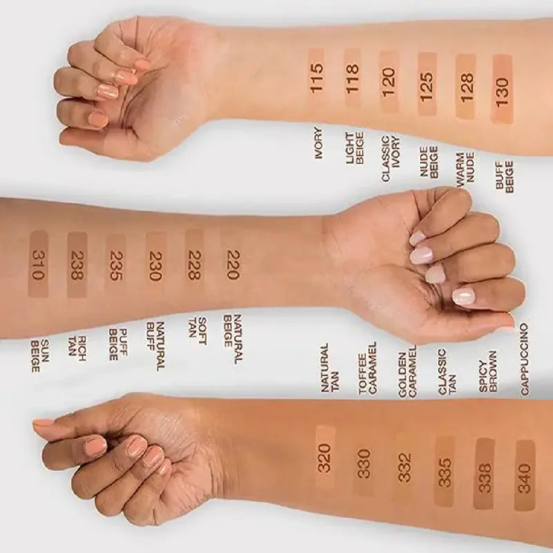 Maybelline Fit Me Matte+Poreless Liquid Foundations