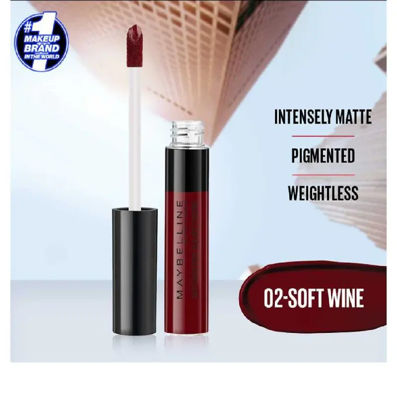 Maybelline Sensational Liquid Matte Lipstick 02 Soft Wine