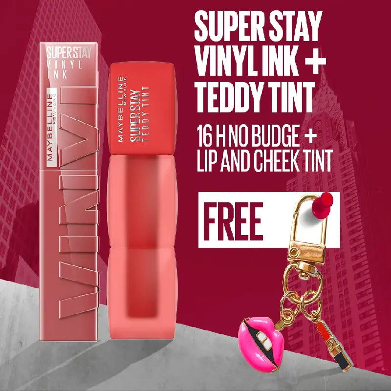 Maybelline SuperStay Vinyl Ink & Teddy Tint Bundle