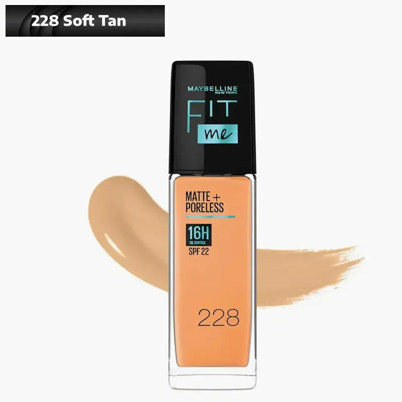 Maybelline Fit Me Matte+Poreless Liquid Foundations