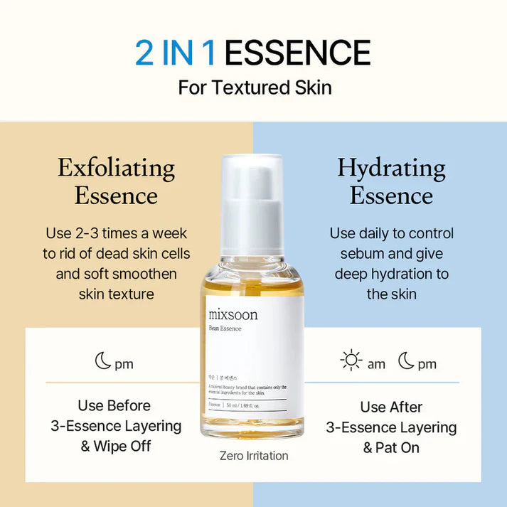 Mixsoon Bean Essence for Smoother, Brighter Skin 50ml
