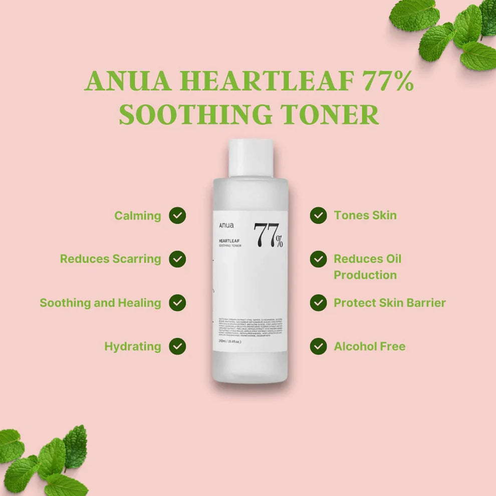 Heartleaf 77% Soothing Toner | Anua