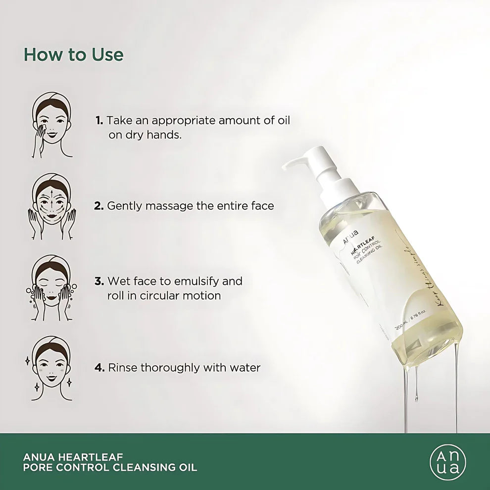 Heartleaf Pore Control Cleansing Oil 200ml | Anua