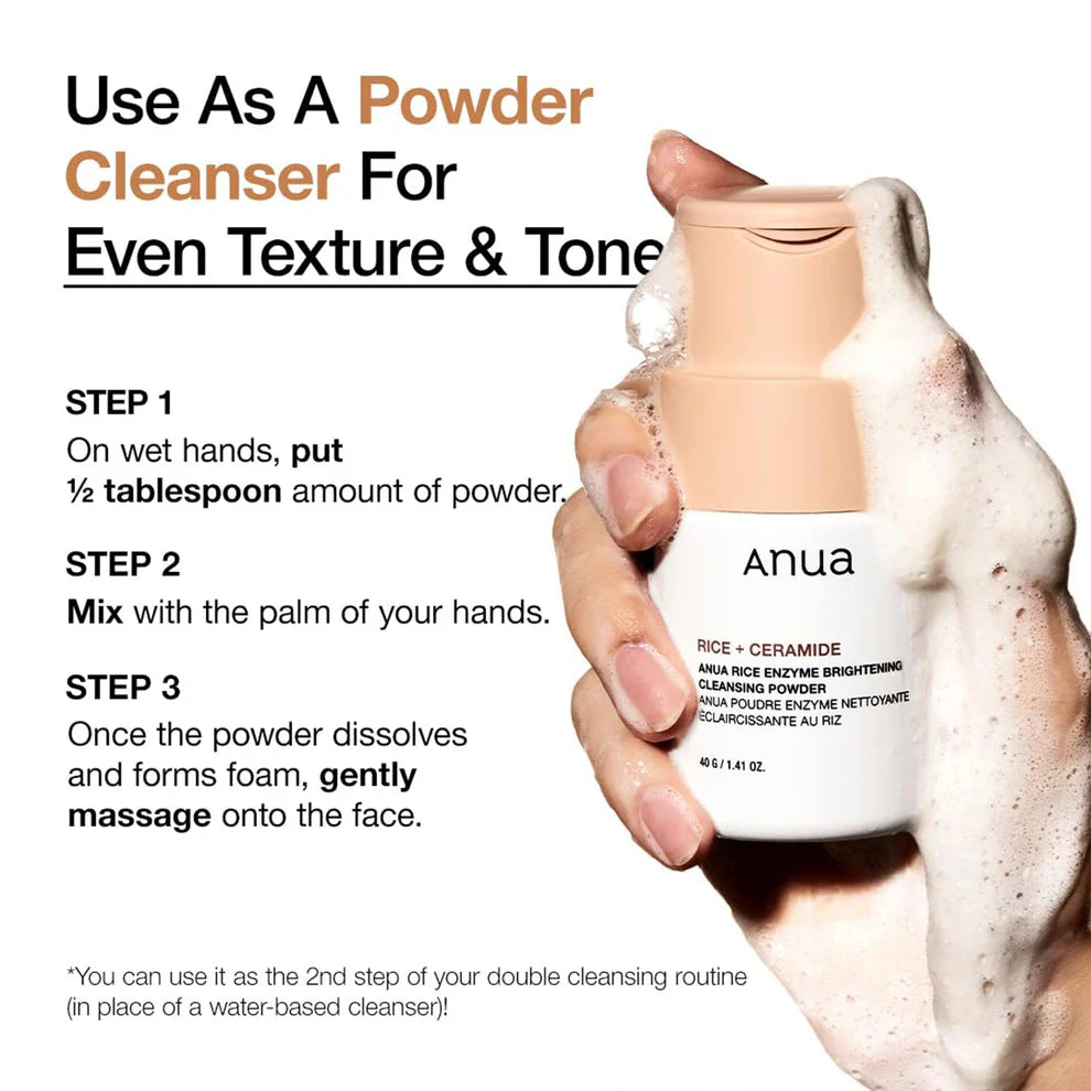 Rice Enzyme Brightening Cleansing Powder | Anua