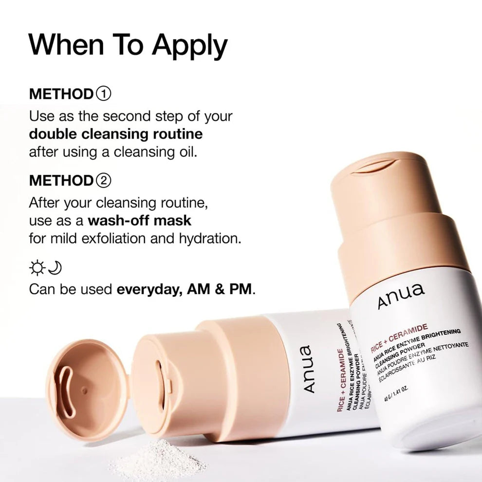 Rice Enzyme Brightening Cleansing Powder | Anua