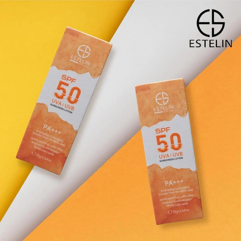 Brightening & Anti-Aging UVA UVB Sunscreen Lotion | Estelin
