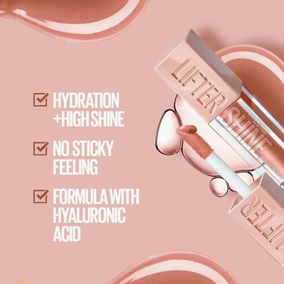 Maybelline Lifter Shine Lip Gloss With Hyaluronic Acid
