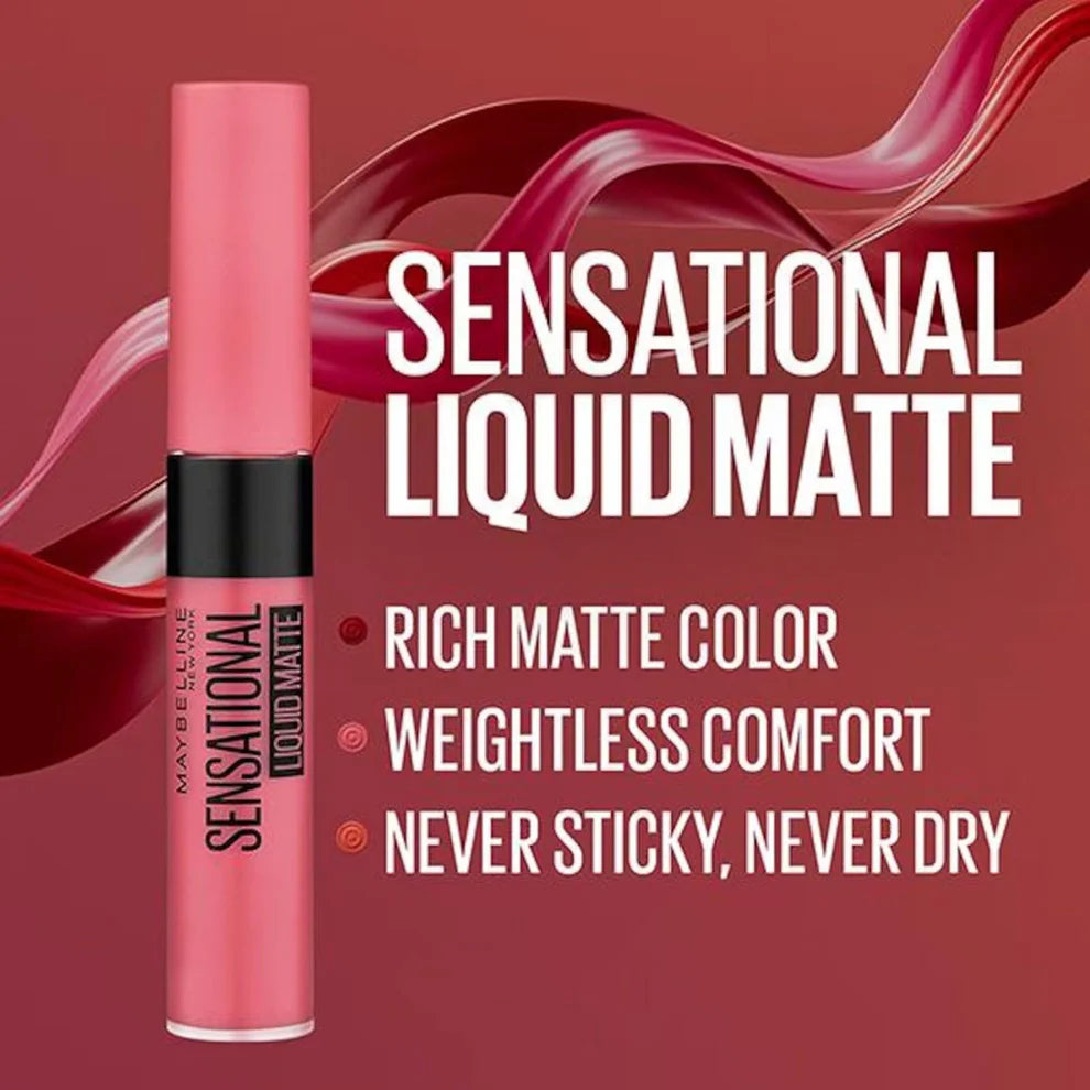 Maybelline Sensational Liquid Matte Lipstick 06 Best Babe