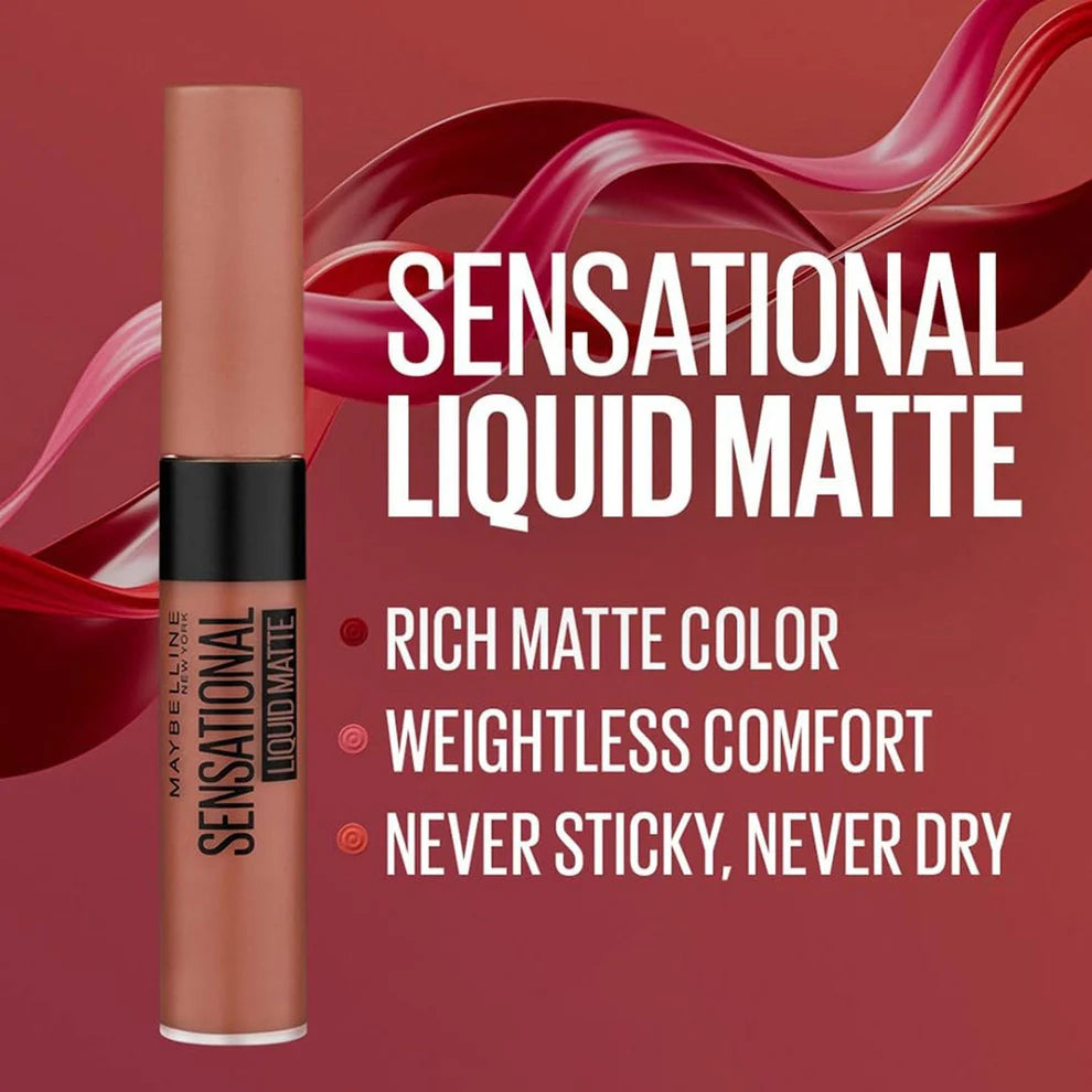 Maybelline Sensational Liquid Matte Lipstick 06 Best Babe